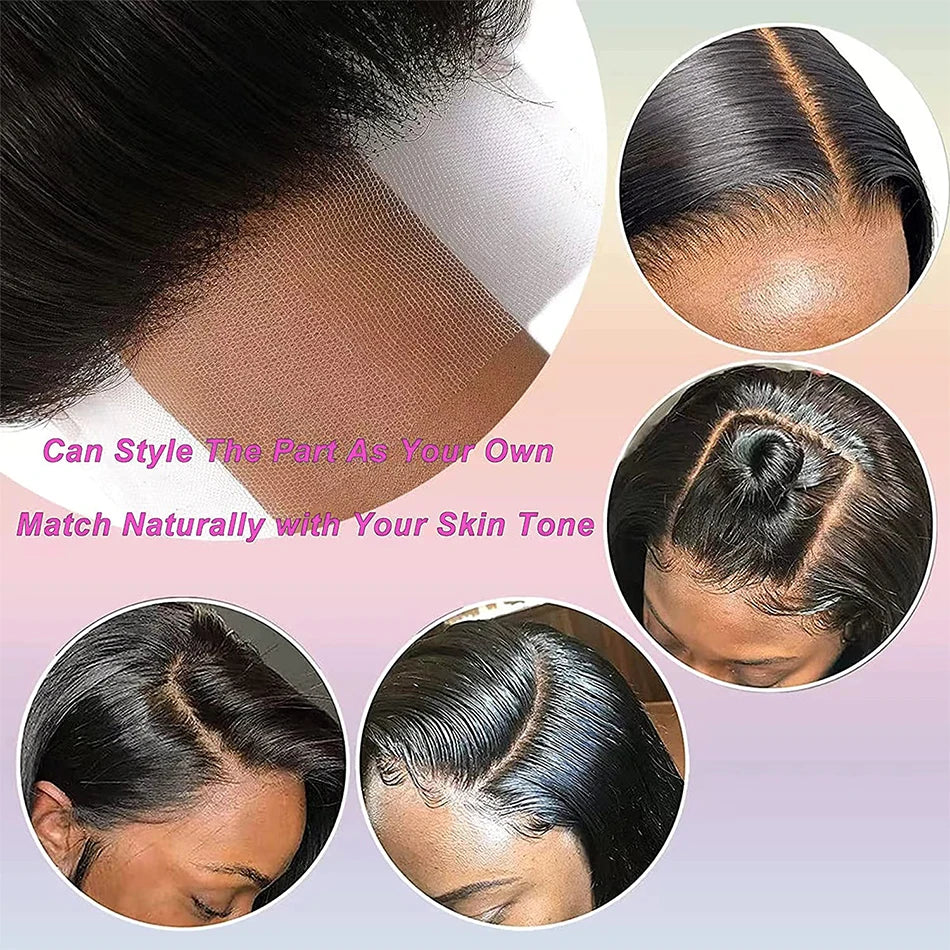 Straight Lace Closure Human Hair Transparent