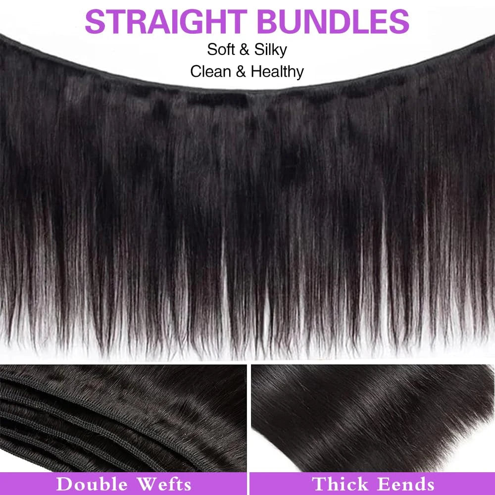 Straight Bundles Human Hair Brazilian
