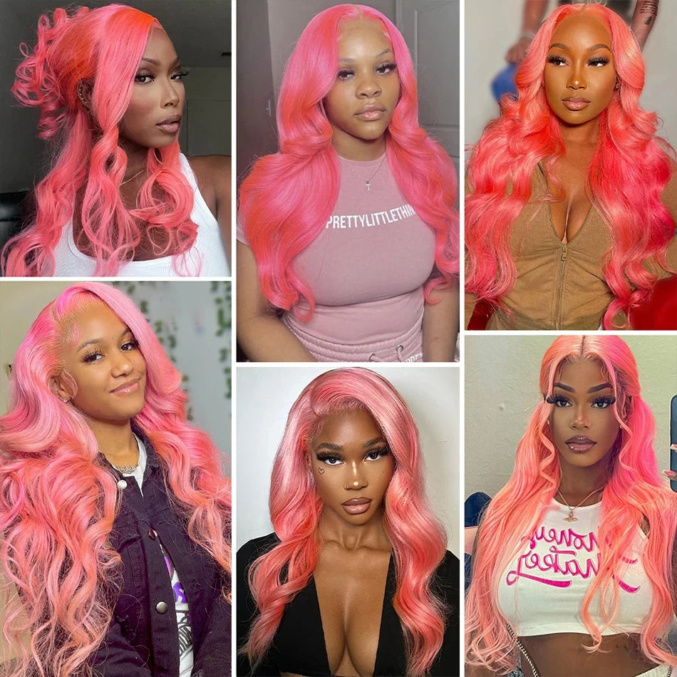 Bumble Bee Pink Wig