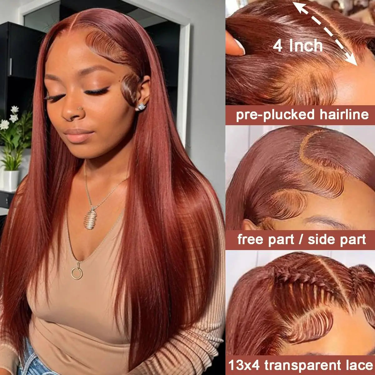 Auburn Baby Wig