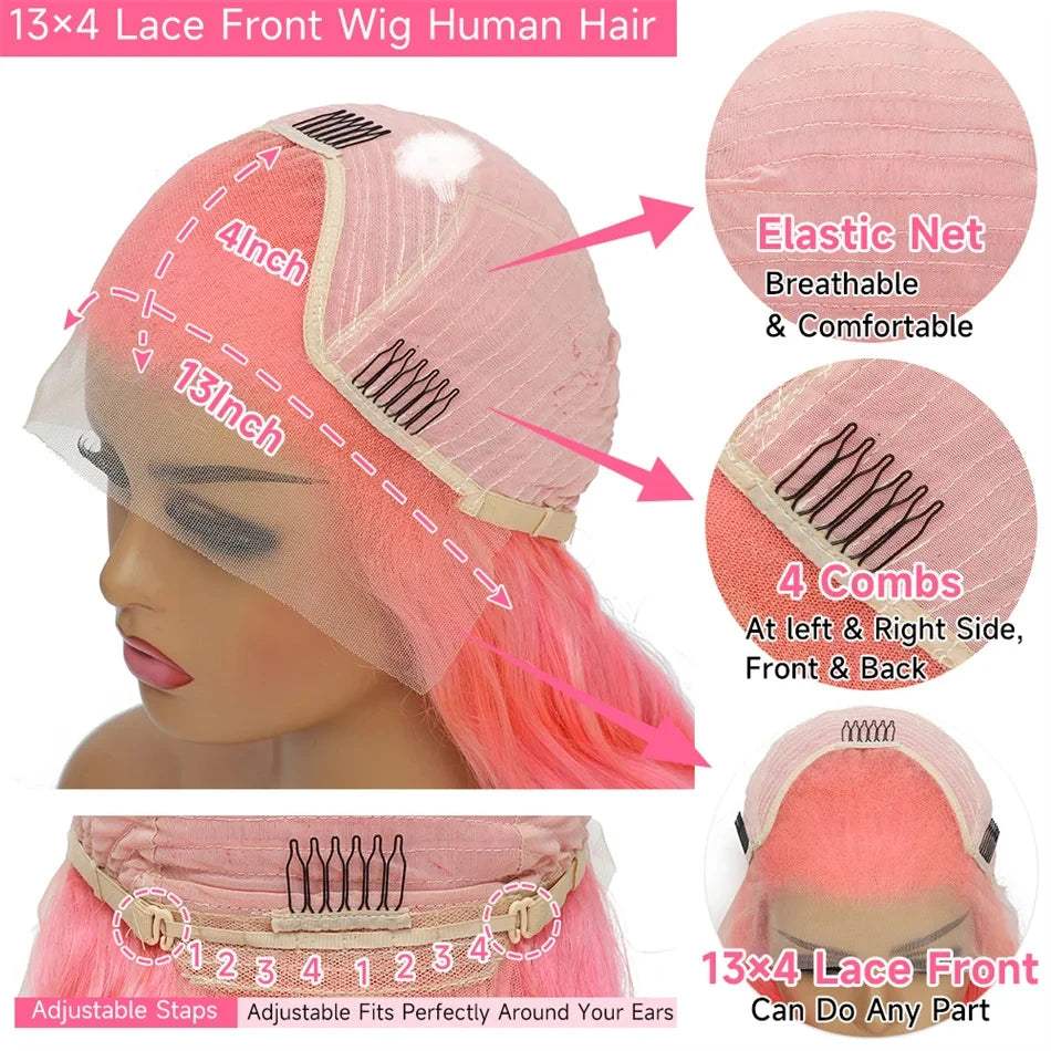 Bumble Bee Pink Wig